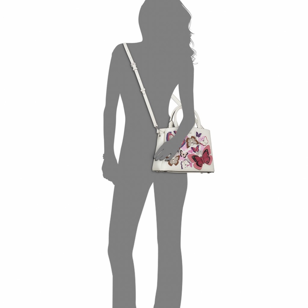DKNY Paige leather butterfly satchel - Picture 5 of 11